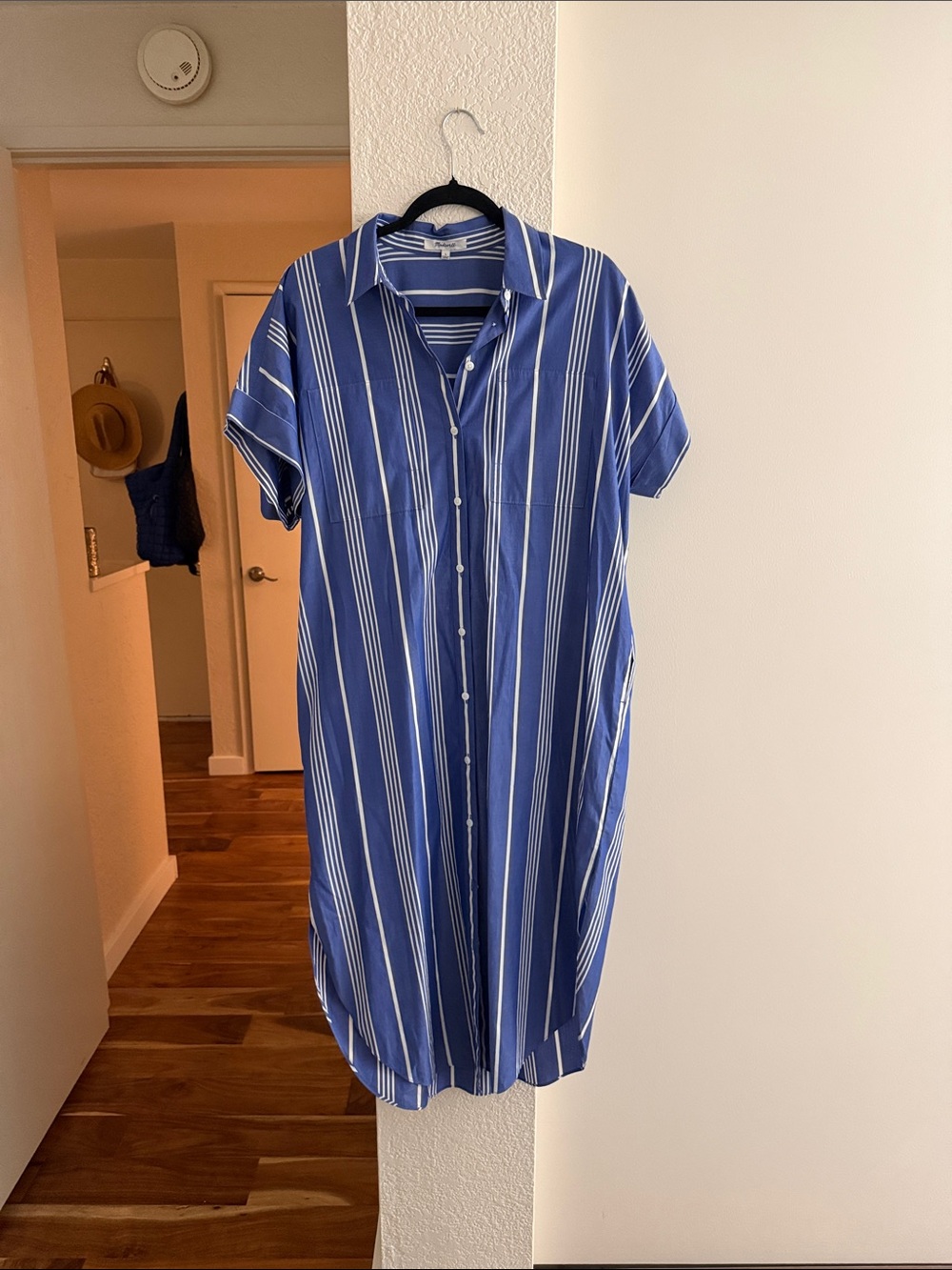 Madewell Blue and White Striped Top